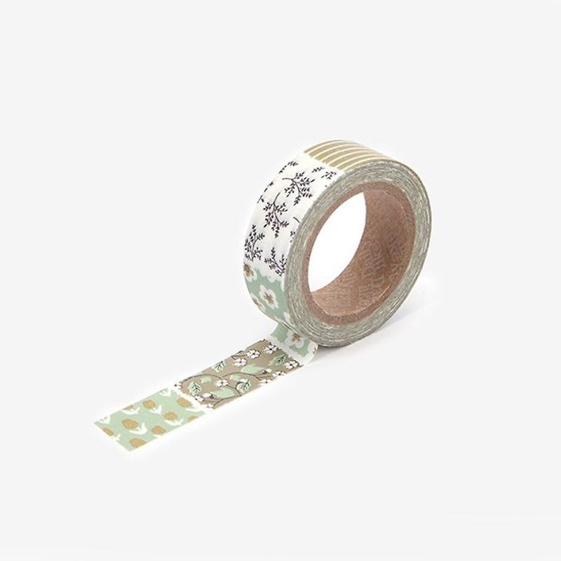 Dailylike single roll of paper tape -75 spring, E2D43458 - มาสกิ้งเทป - กระดาษ สีเขียว