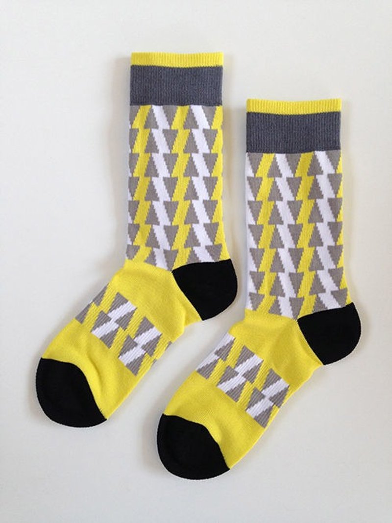 GillianSun Socks Collection 【HOT 熱銷款】026YL - 襪子 - 棉．麻 黃色