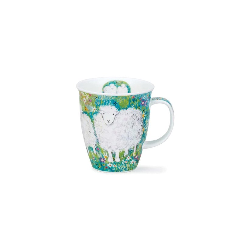 【100% Made in UK】Picture Book World Sheep Bone China Mug-480ml - Mugs - Porcelain Multicolor