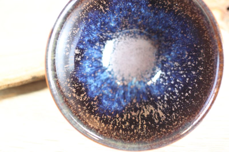 【鐘聲響起】星團 天目釉茶杯 茶碗 鶯歌陶藝名家葉敏祥作品 - 茶壺/茶杯/茶具 - 陶 