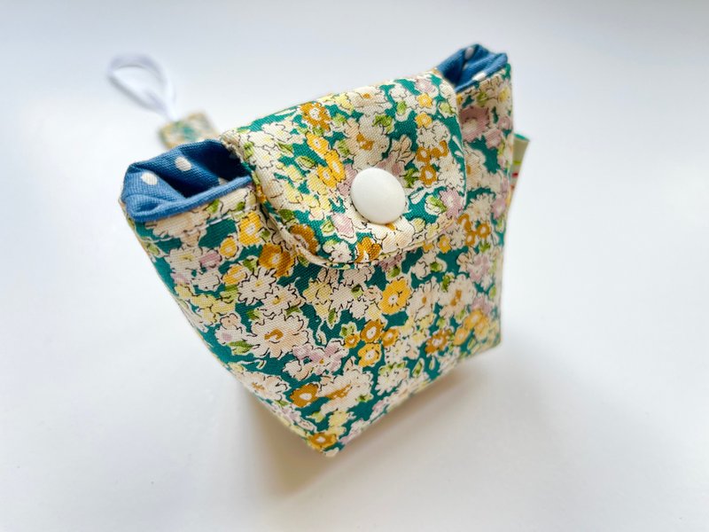 Pacifier Clip Pacifier Storage Bag Combination Autumn Garden - ขวดนม/จุกนม - ผ้าฝ้าย/ผ้าลินิน หลากหลายสี