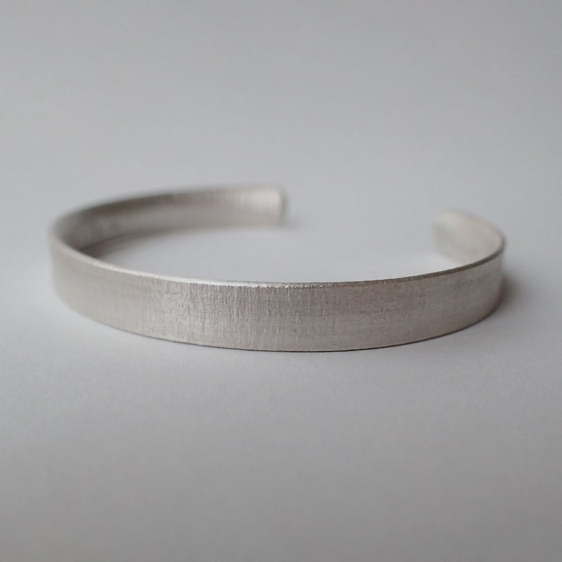 Bangle, solid ,Handmade ,999-Fine Silver - Bracelets - Sterling Silver Silver