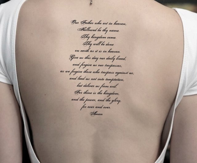 Discover 60 the lords prayer tattoo best  thtantai2