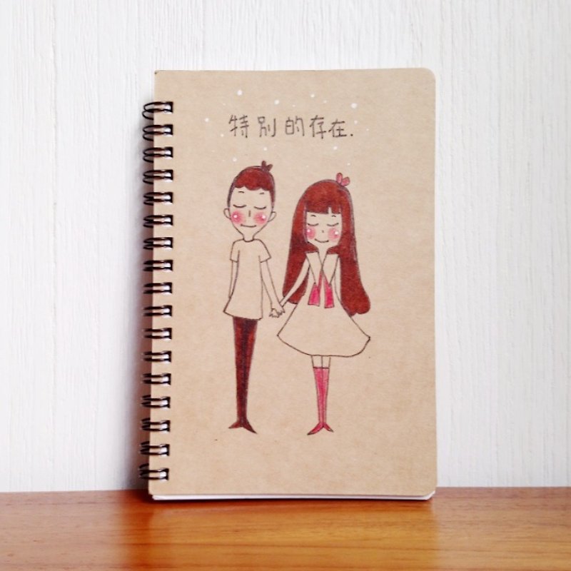 [Special existence] unique hand-painted notebook - Notebooks & Journals - Paper Brown