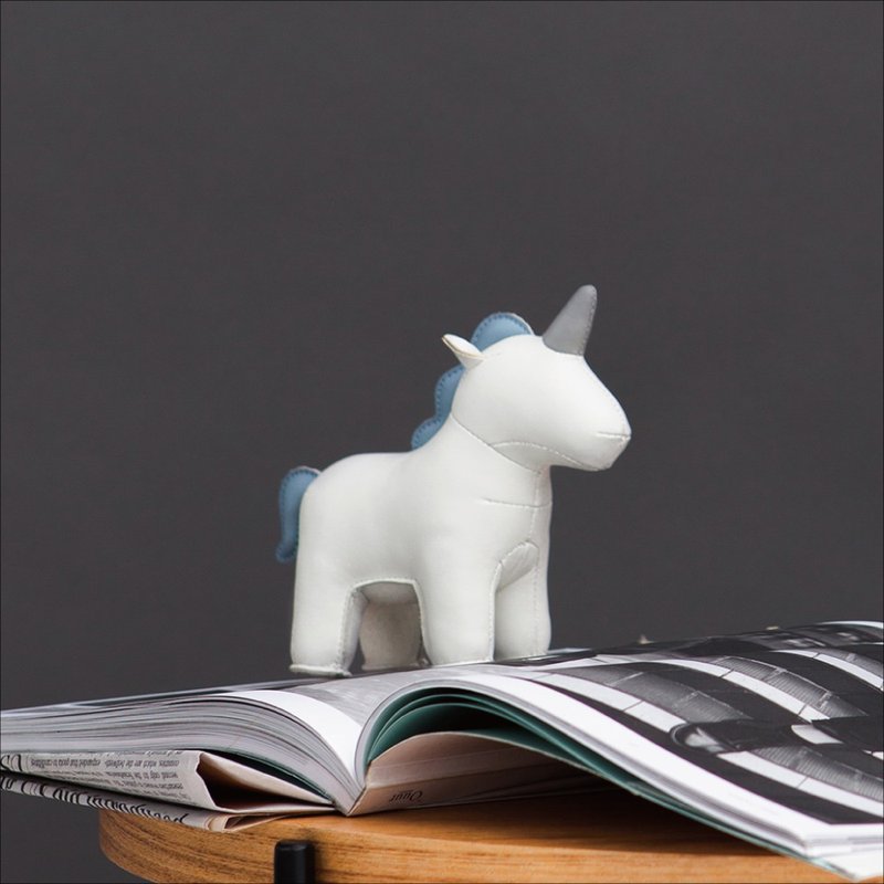 Zuny - Unicorn Nico - Paperweight - Items for Display - Faux Leather Multicolor