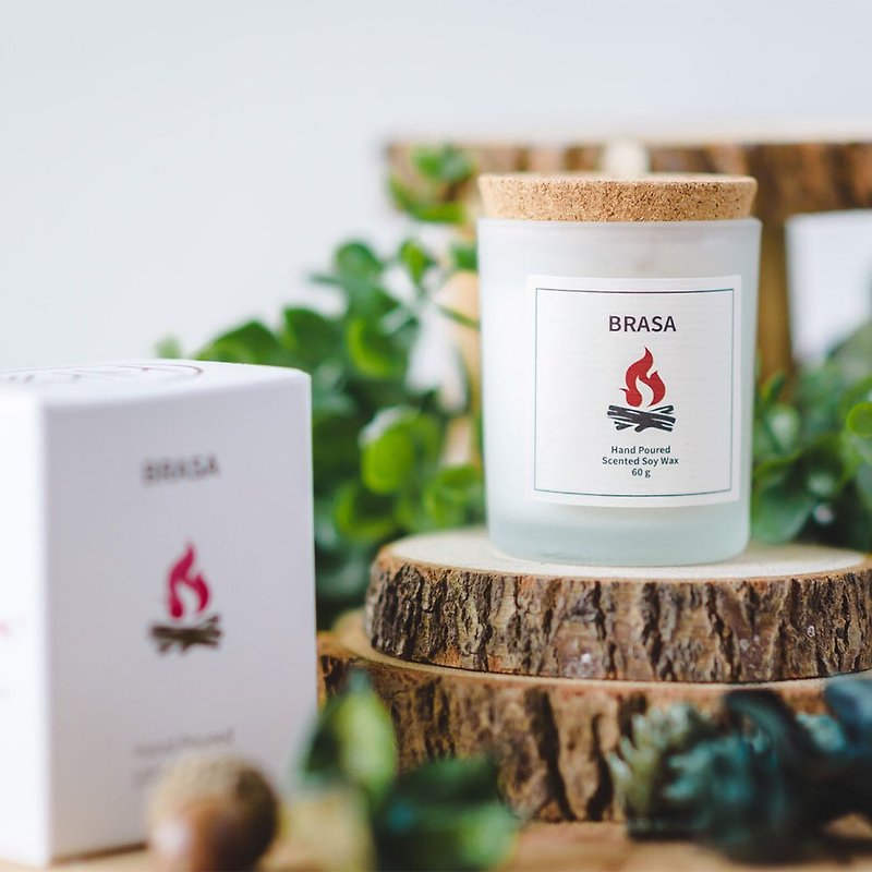 Swedish Design 60g Brasa Soy Wax Candle - Warm Woody Note - Candles & Candle Holders - Wax 