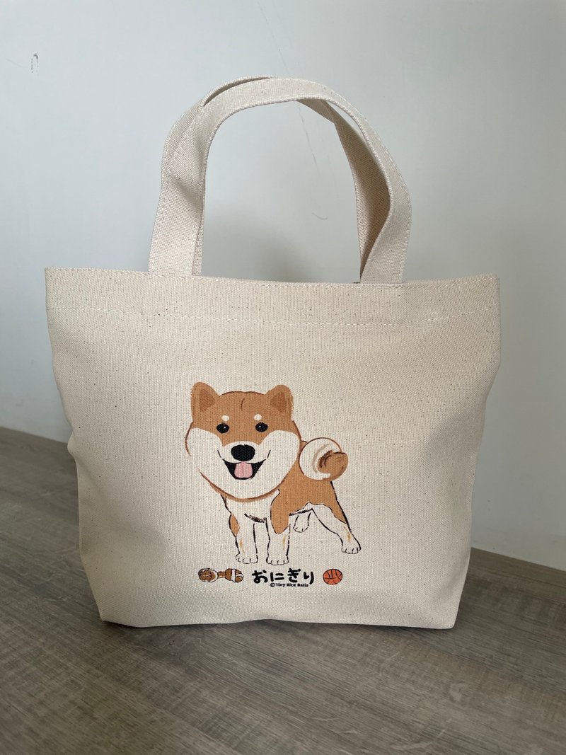 小飯糰 柴柴小托特  傲嬌赤柴 柴犬托特包 - 手提包/手提袋 - 棉．麻 