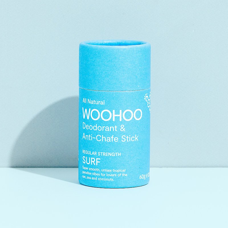 Woohoo Natural Deodorant & Anti-Chafe Stick (Surf) 60g - Perfumes & Balms - Concentrate & Extracts White