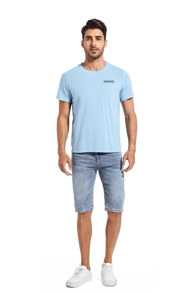 Frosty T-Shirt - Sky Blue - Men's T-Shirts & Tops - Eco-Friendly Materials Blue