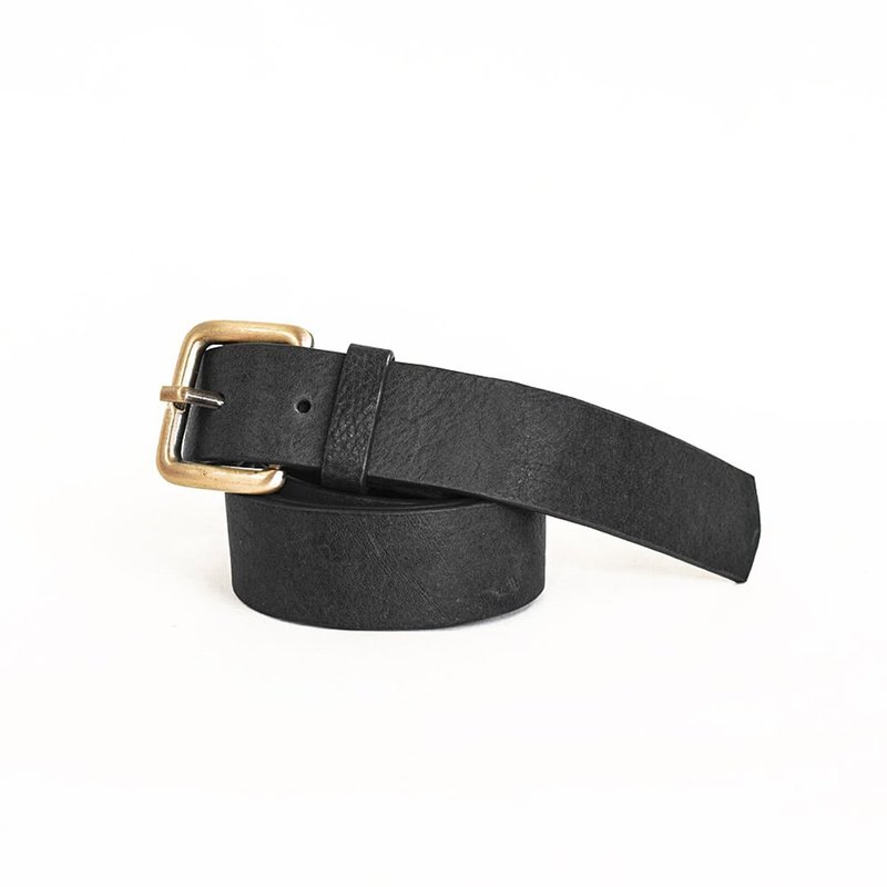 太ベルト 上質で柔らかいヌメ革 スリム Business Fashion Casual leather belt 牛革 本革 【Black】 - 其他 - 真皮 黑色