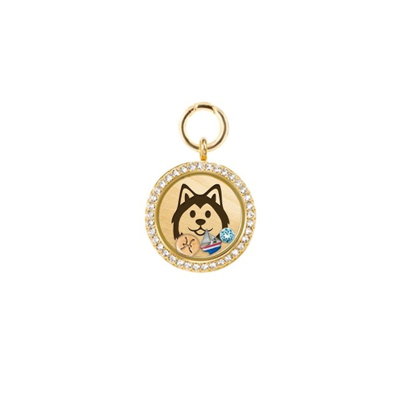 UniQ 個性化寵物名牌 - 金( L 中大型犬 ) - 貓狗頸圈/牽繩 - 其他金屬 金色