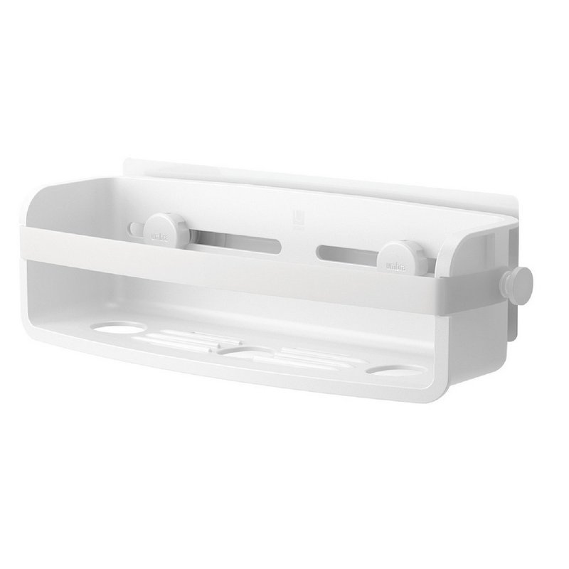 【Umbra】Flex wall-mounted bathroom rectangular storage rack (Cloud White) | Storage rack - Bathroom Supplies - Plastic White