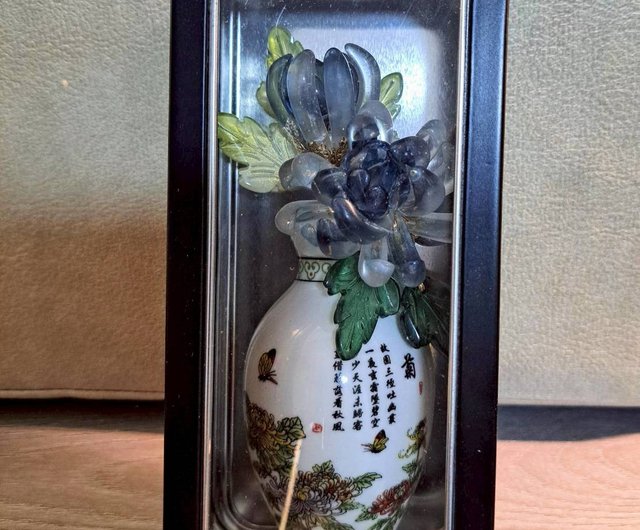 巨大な花瓶 中国  置物 Amazon.co.jp: 中国塗鯉陶磁器蓋付収納壺 中国封甕花瓶置物 リビング