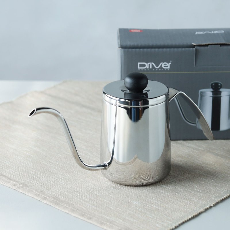【福利品 5 折起】Driver NEW細口壺250ml－壺蓋瑕疵 - 咖啡壺/咖啡器具 - 不鏽鋼 銀色