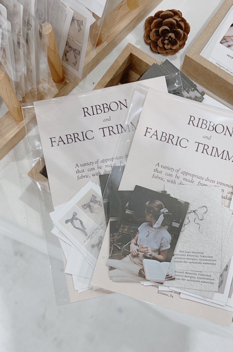 Emotional No.5 Ribbon Theme Fragment Sticker Pack Total 25 Sheets - 貼紙 - 紙 白色