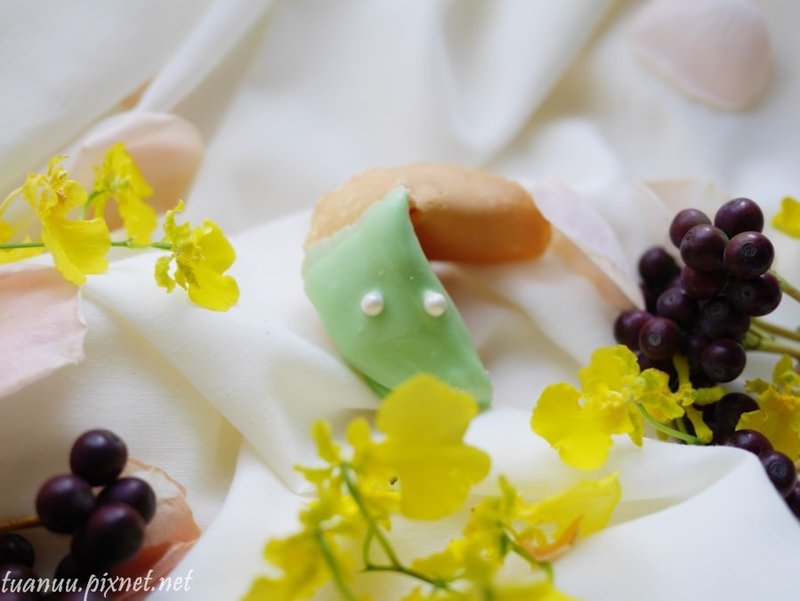 Tiffany幸運餅 派對小物 佈置小物 candybar 開幕茶會必備 - 手工餅乾 - 新鮮食材 綠色