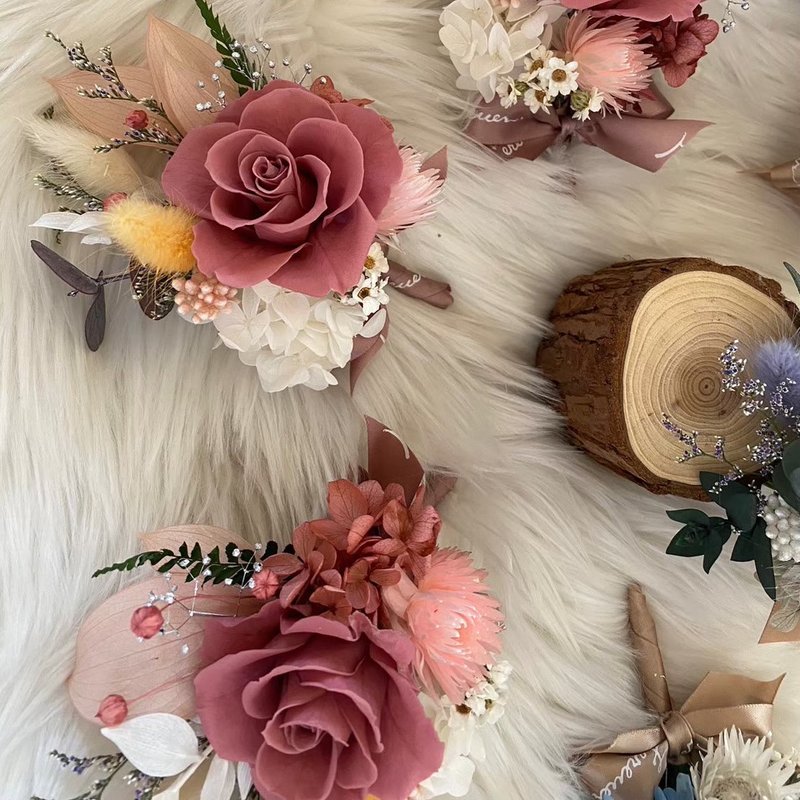 【Meet Eternity】Imported eternal corsage selected from Japan’s top immortal flowers with box - Dried Flowers & Bouquets - Plants & Flowers 