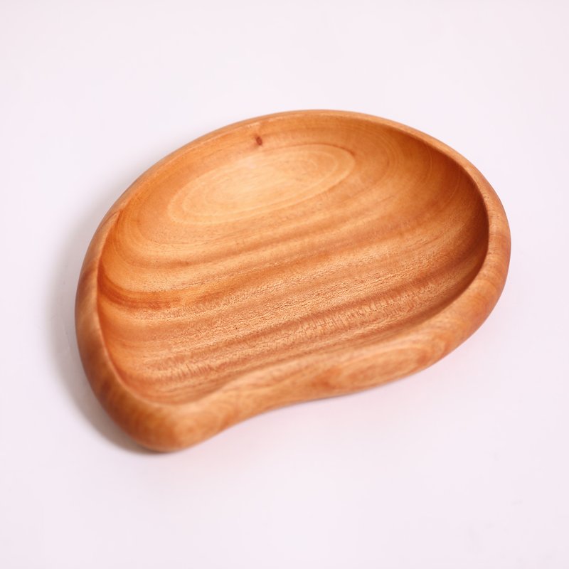 桃花心木逗點盤-大-公平貿易 - 碟子/醬料碟 - 木頭 咖啡色