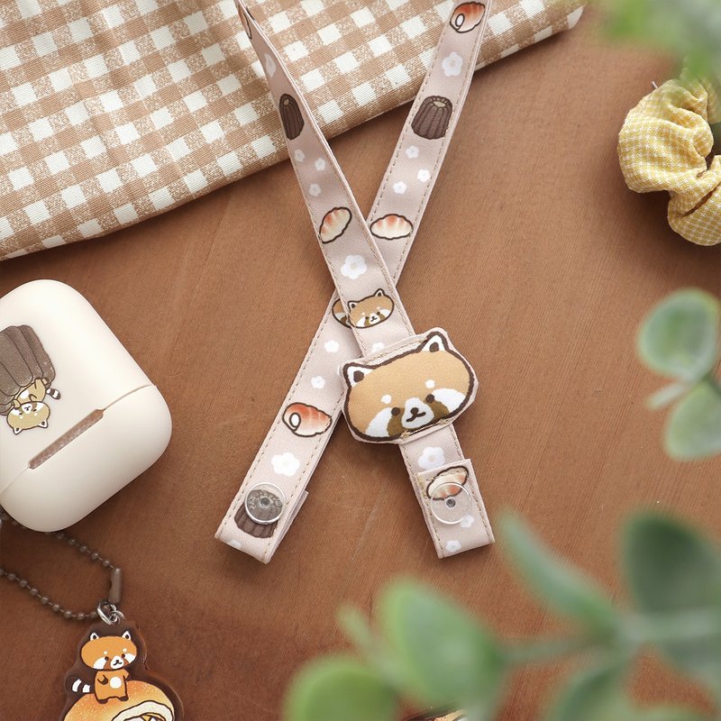 Kitten bear doll mask lanyard - หน้ากาก - เส้นใยสังเคราะห์ สีกากี