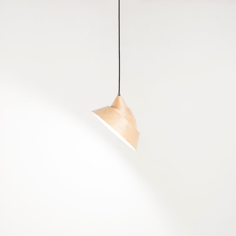 Smile Handmade Wooden Pendant Lamp | Birch - โคมไฟ - ไม้ สีกากี