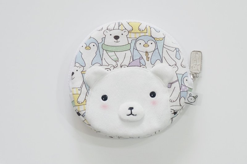 Bucute Travel's Little Helper Yuanyuan Wallet/Polar Bear Friends/Limited Edition/ - กระเป๋าใส่เหรียญ - เส้นใยสังเคราะห์ หลากหลายสี
