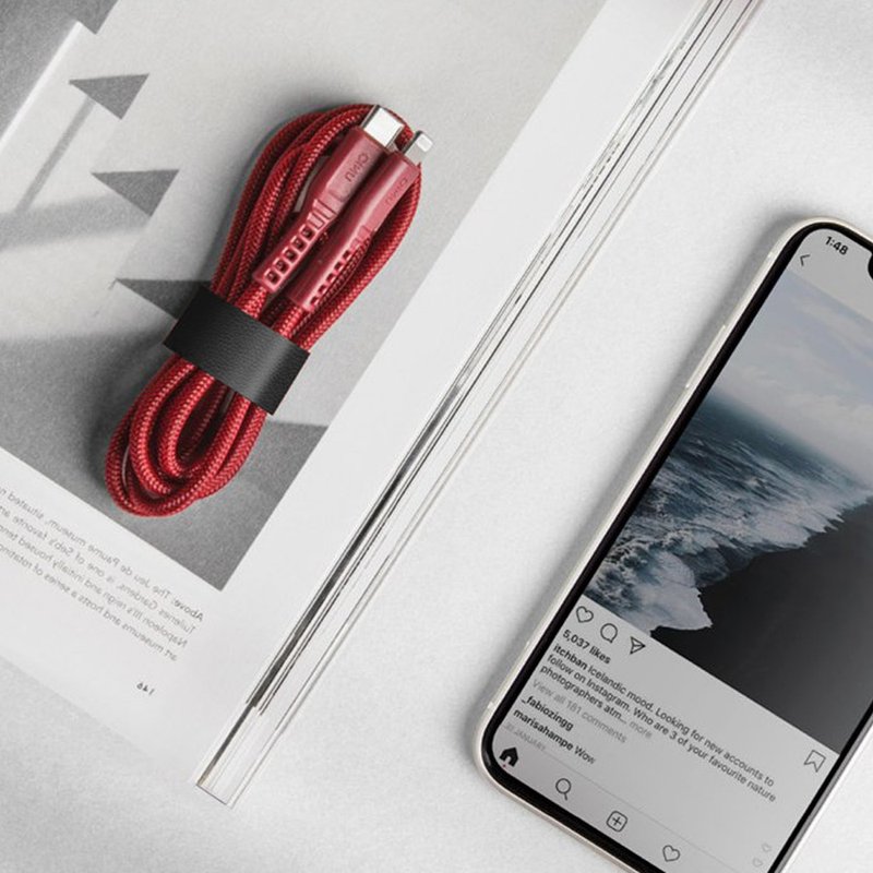 iPhone C to Lightning Flex PD Fast Charge MFI Certified Transmission Charging Cable - Chargers & Cables - Other Materials Multicolor