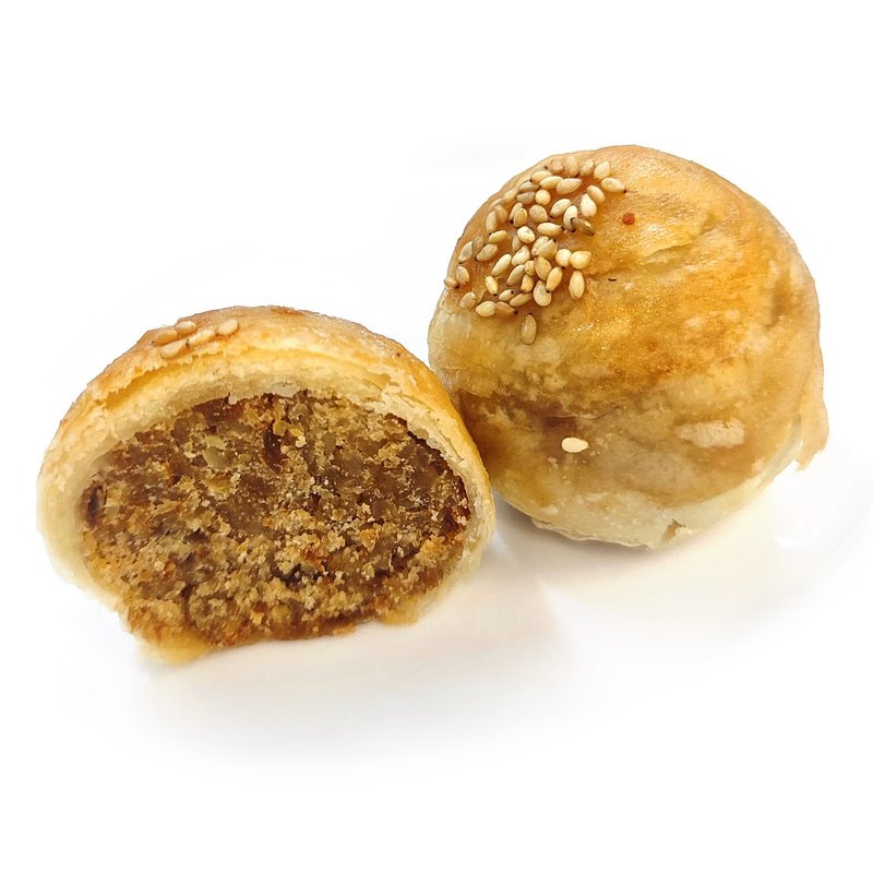 首批嘗鮮 9月12日寄出 - 純素潮式酥皮綠豆肉鬆月餅 - 環保裝 - 零食/點心 - 新鮮食材 