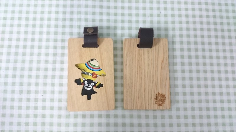 Wooden Ticket Holder - Scarecrow // Safe Shipping SOP - ID & Badge Holders - Wood Multicolor