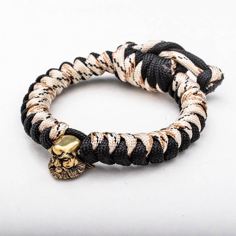 【Dharma. Mind]Taiwan original design Japanese style handmade bracelet bracelet woven jewelry accessories - สร้อยข้อมือ - วัสดุอื่นๆ สีดำ