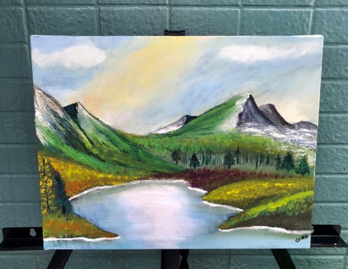 個人が手作りで絵を模造する レトロな油絵 創意絵画. 個人絵画. 人生
