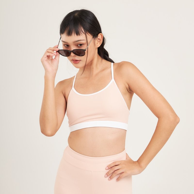 Nature Collection Sport Bra (Pink) - 運動內衣 - 尼龍 粉紅色