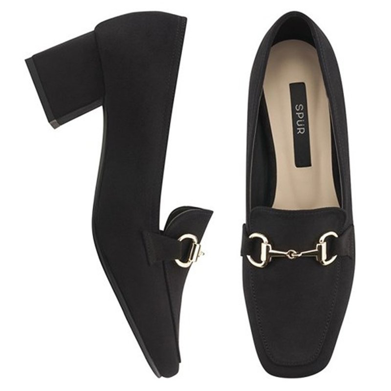 PRE-ORDER SPUR Square Toe Hill Loafers PA7050 BLACK - Other Women's Shoes - วัสดุอื่นๆ 