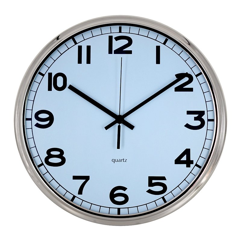 Baisc - 大手錶魚眼掛鐘(金屬) - 時鐘/鬧鐘 - 其他金屬 白色