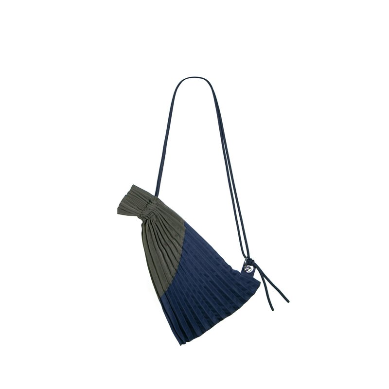 Errorism * Mini Pleated Colour Blocking Draw(s)tring Bag - Drawstring Bags - Waterproof Material 