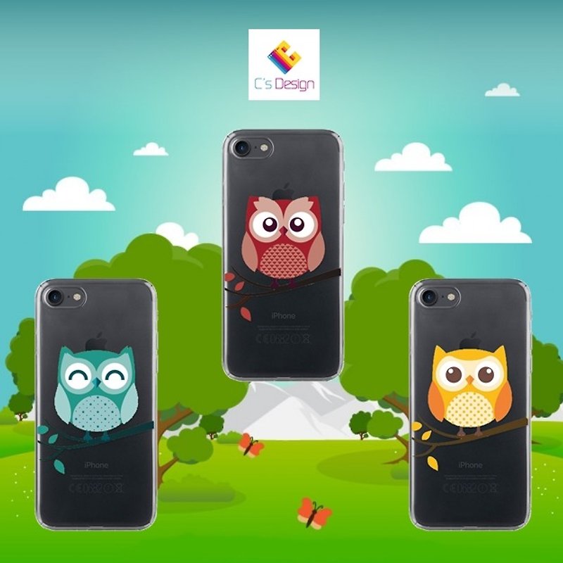 樹上可愛小鳥 - iPhone X 8 7 6s Plus 5s 三星 S7 S8 S9 手機殼 - 手機殼/手機套 - 塑膠 