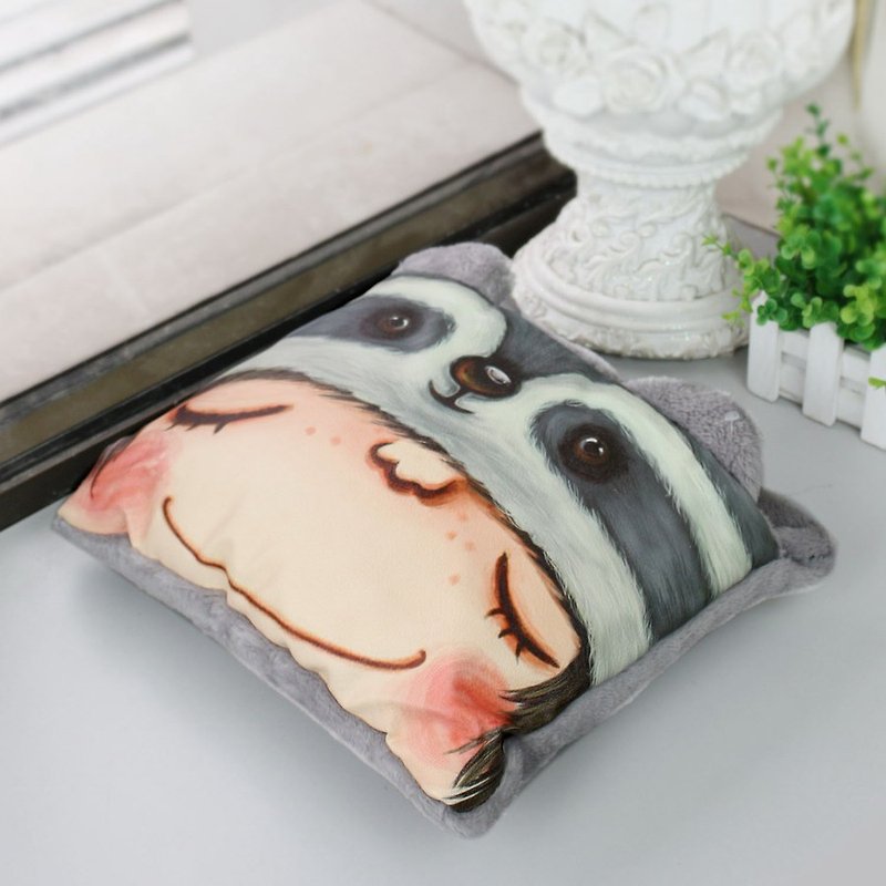 stephy Cute Grey Koala Air Conditioning Blanket / Pillow Dual Purpose / Home Travel S-NW006-CQ - ผ้าห่ม - วัสดุอื่นๆ 