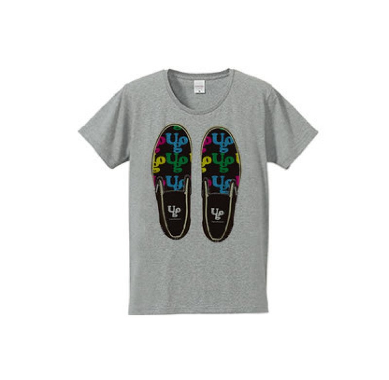 UOG Shoes（4.7oz T-shirt gray） - 帽T/大學T - 棉．麻 灰色