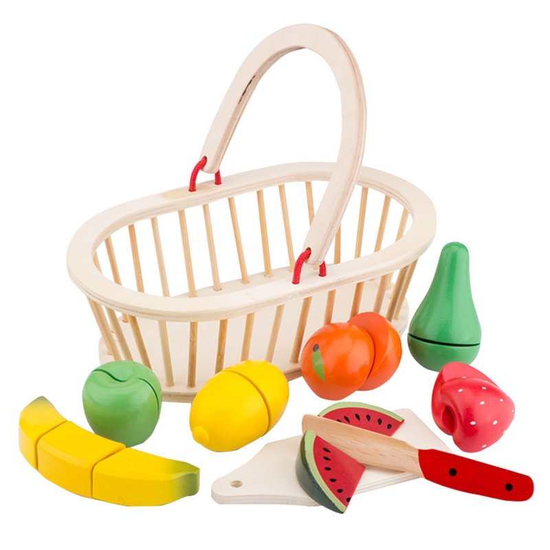 【New Classic Toys from the Netherlands】Fruit Basket Cutie-10588 - ของเล่นเด็ก - ไม้ 