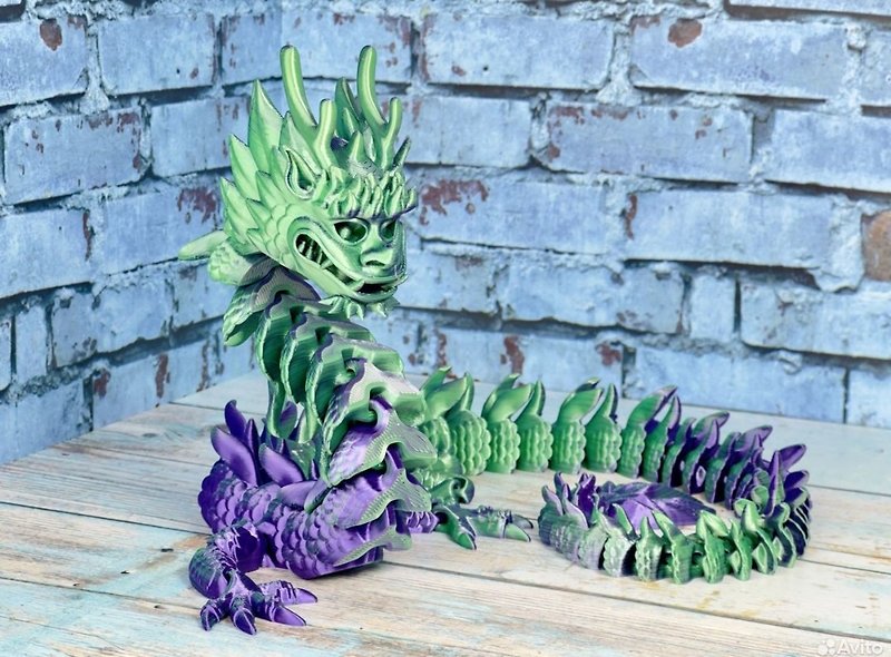 imperial luminescent dragon, talisman, symbol of the year, dragon, decor, gift - Kids' Toys - Plastic Purple