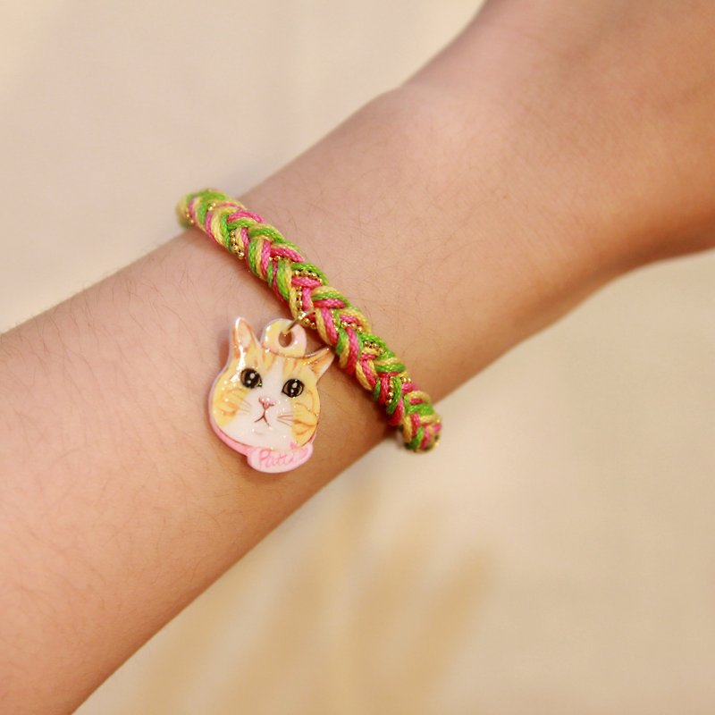 Pet pendant custom woven bracelet (please confirm the time before payment) - Other - Other Materials 