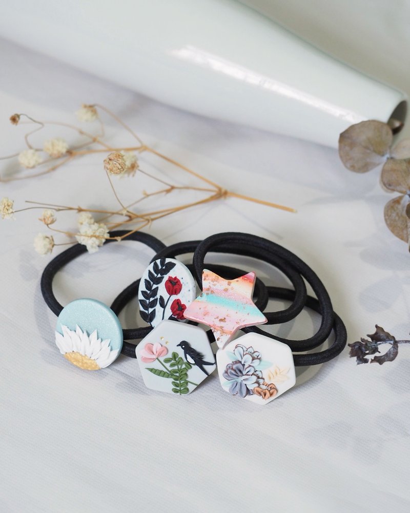 Soft ceramic hair tie - เครื่องประดับผม - วัสดุอื่นๆ 