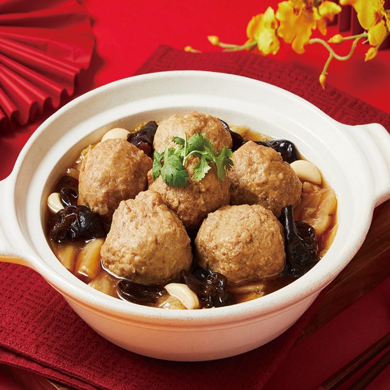 (Pre-order) [The Regent Taipei] Braised Lion's Head Meatballs - 800g (500g solid content) - อื่นๆ - วัสดุอื่นๆ สีแดง