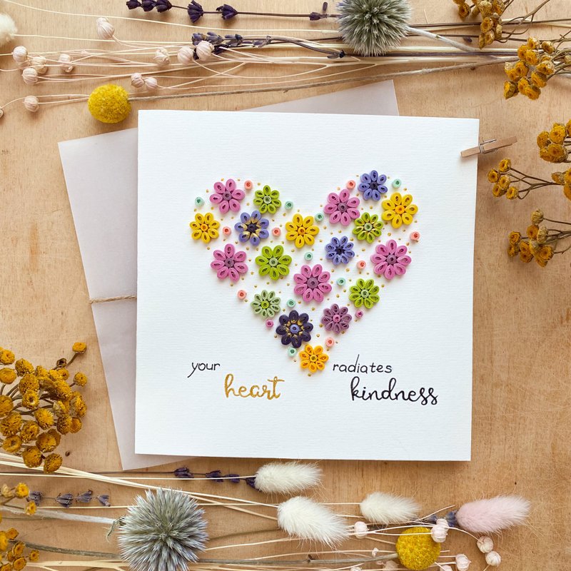 Greeting Card - Your Heart Radiates Kindness - 卡片/明信片 - 紙 