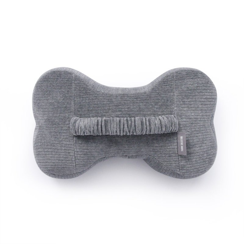 Bone neck pillow for pit bikes - rock gray - หมอน - ผ้าฝ้าย/ผ้าลินิน สีเทา