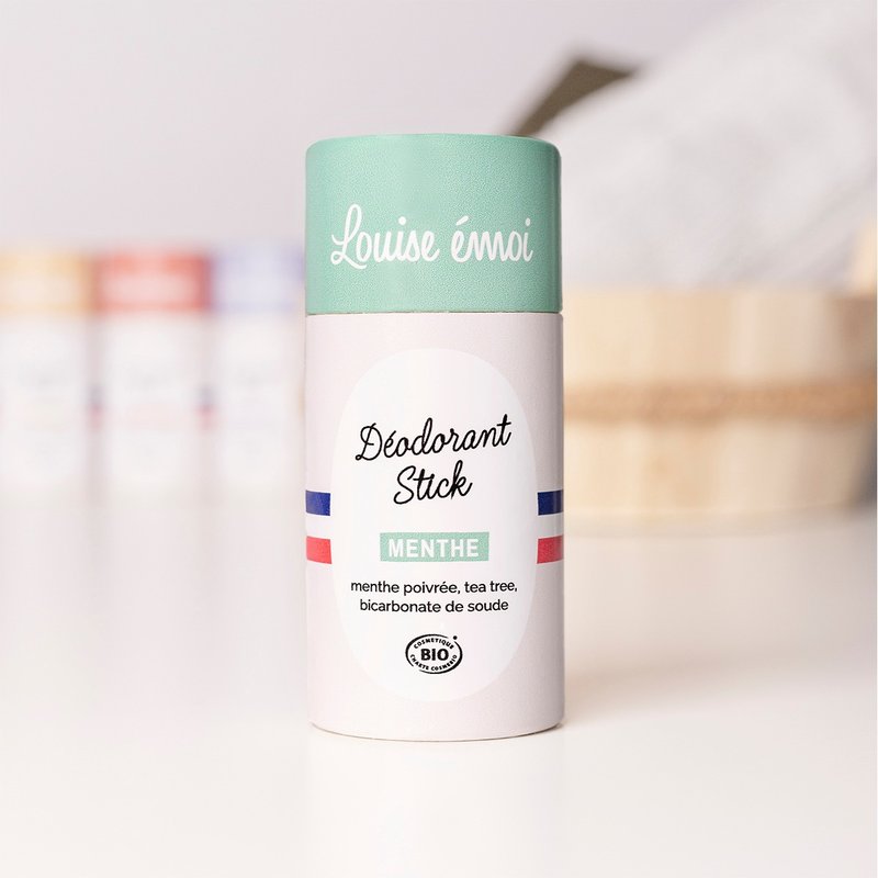 法國 Louise Emoi 有機認證薄荷止汗體香膏 中度流汗適用 - 香水/香膏 - 精油 綠色