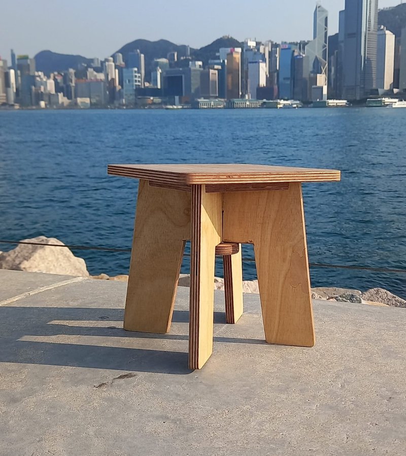 北歐海洋板小凳 - 露營用品 - 木頭 
