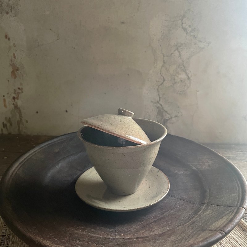 青瓷蓋杯_三件組 - 茶壺/茶杯/茶具 - 陶 綠色