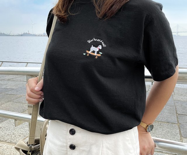 名入れ】Good Onコラボ Dog on Skateboard Tシャツ - ショップ