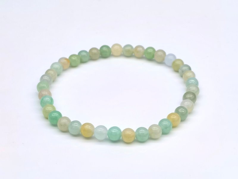 The Blessings - Icy multicolours beads bracelet - est. 4.6mm, 36 pcs - Bracelets - Gemstone 