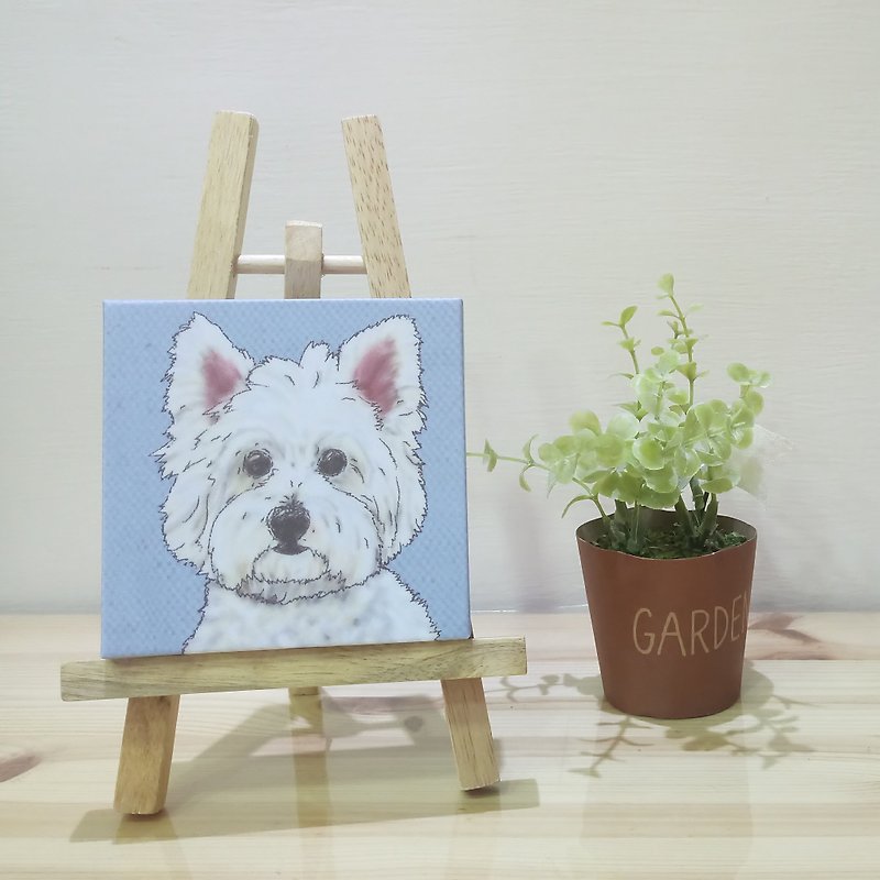 Small Picture Frame-Lightweight Frameless Picture-West Highland White Terrier - Posters - Plastic 